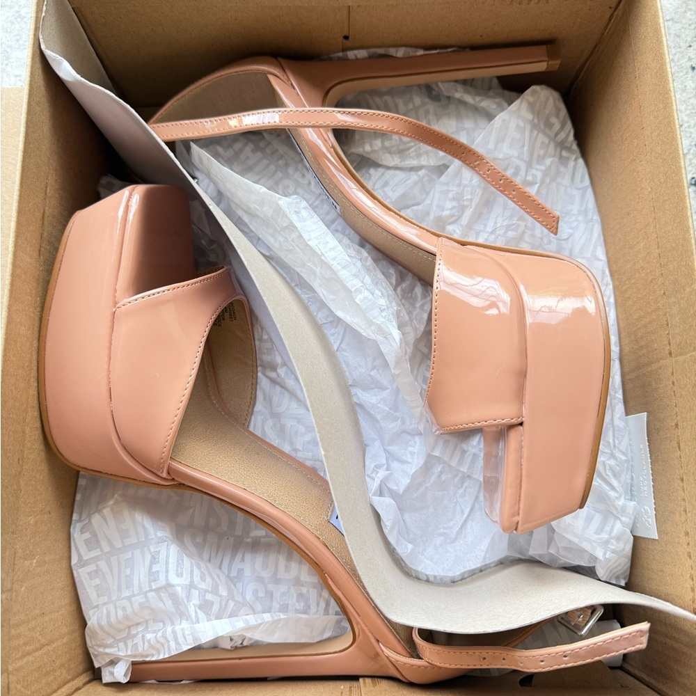 Steve Madden Blush Pink Platform Heels scorch